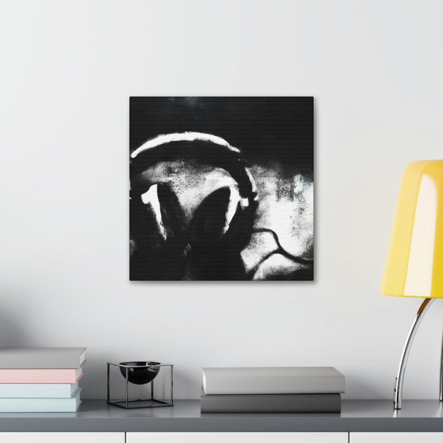 "Reclined Headphone Meditation" - Canvas