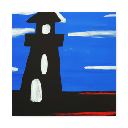 "Lighthouse in Monochrome" - Canvas