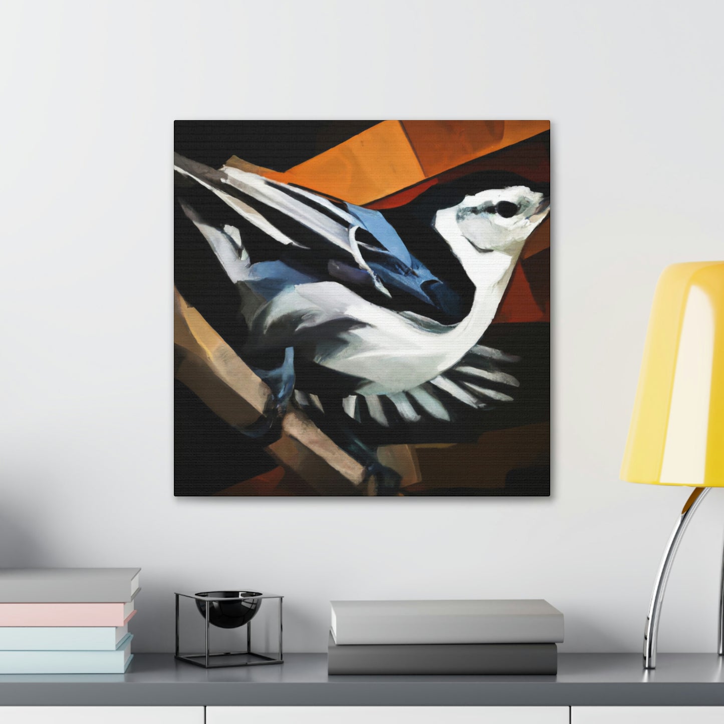 "Nuthatch in Art Deco" - Canvas