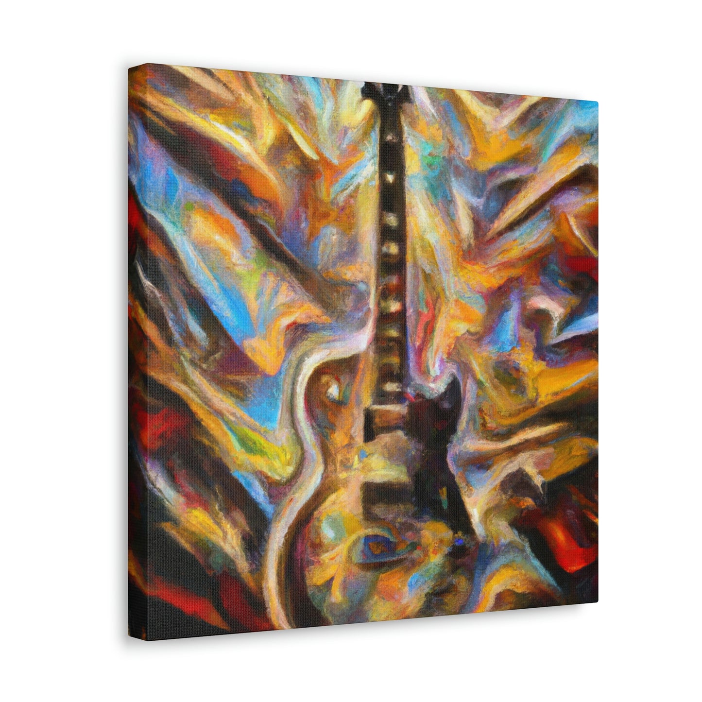 "Electric Guitar Eruption" - Canvas