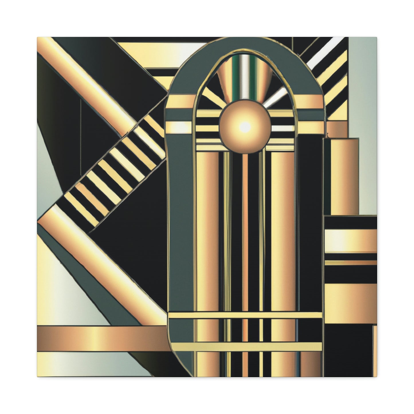 "Striking Art Deco Glory" - Canvas