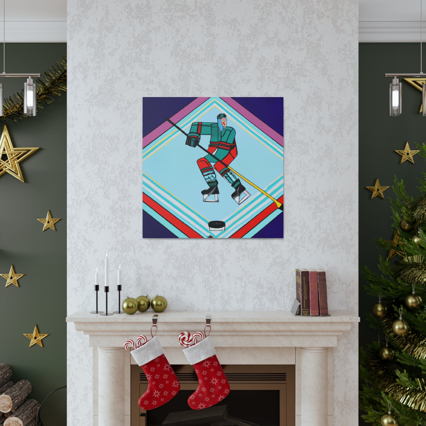 "Ice on Skates Glide" - Canvas