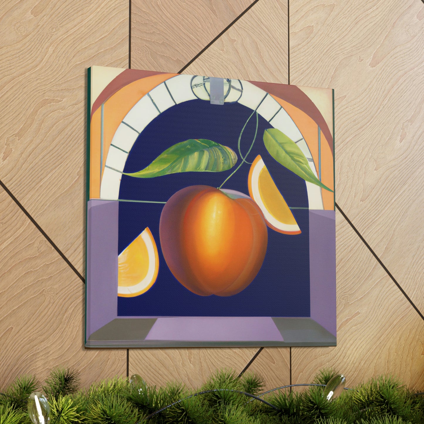 "Lush Art Deco Fruit" - Canvas