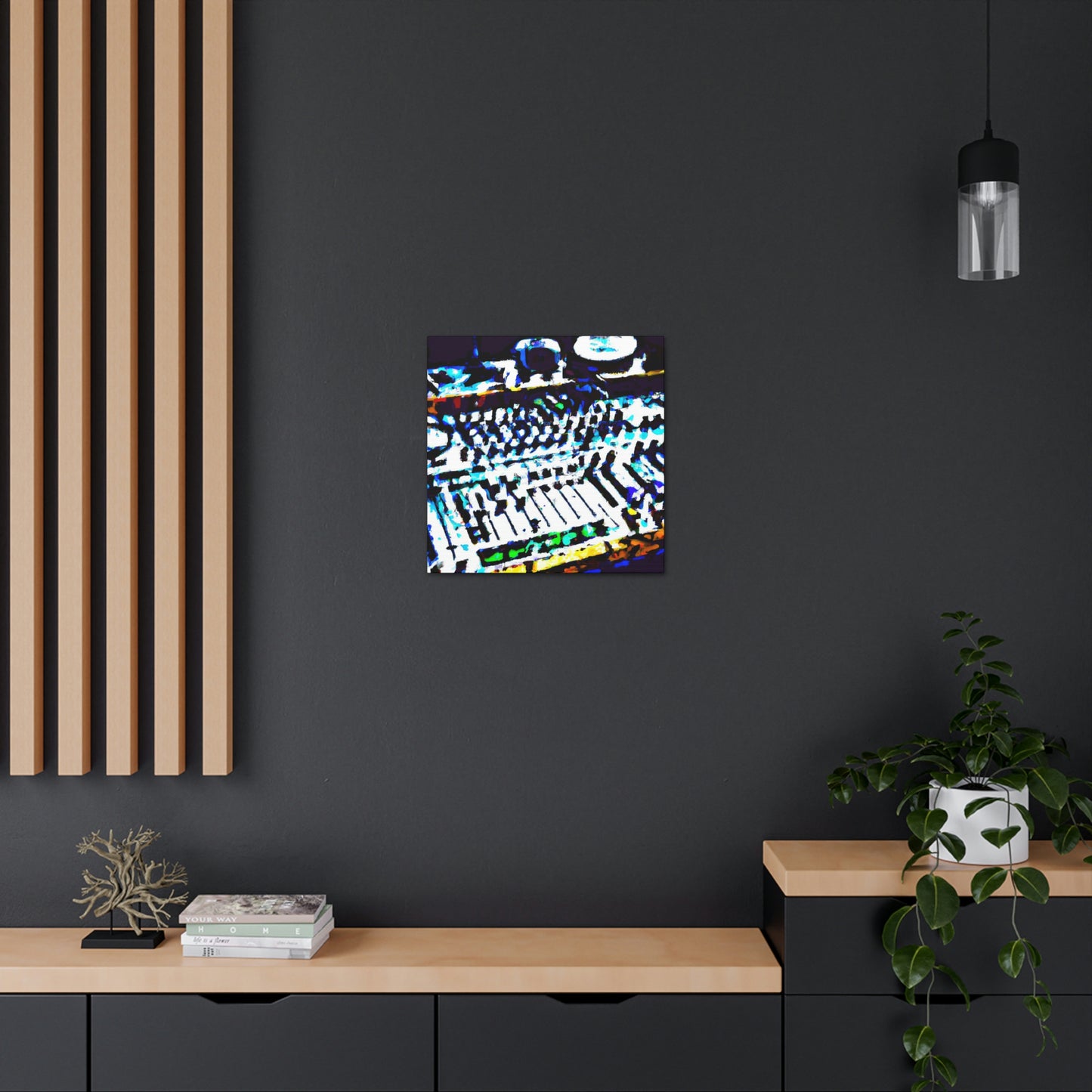 "Mixing Board Melodies" - Canvas