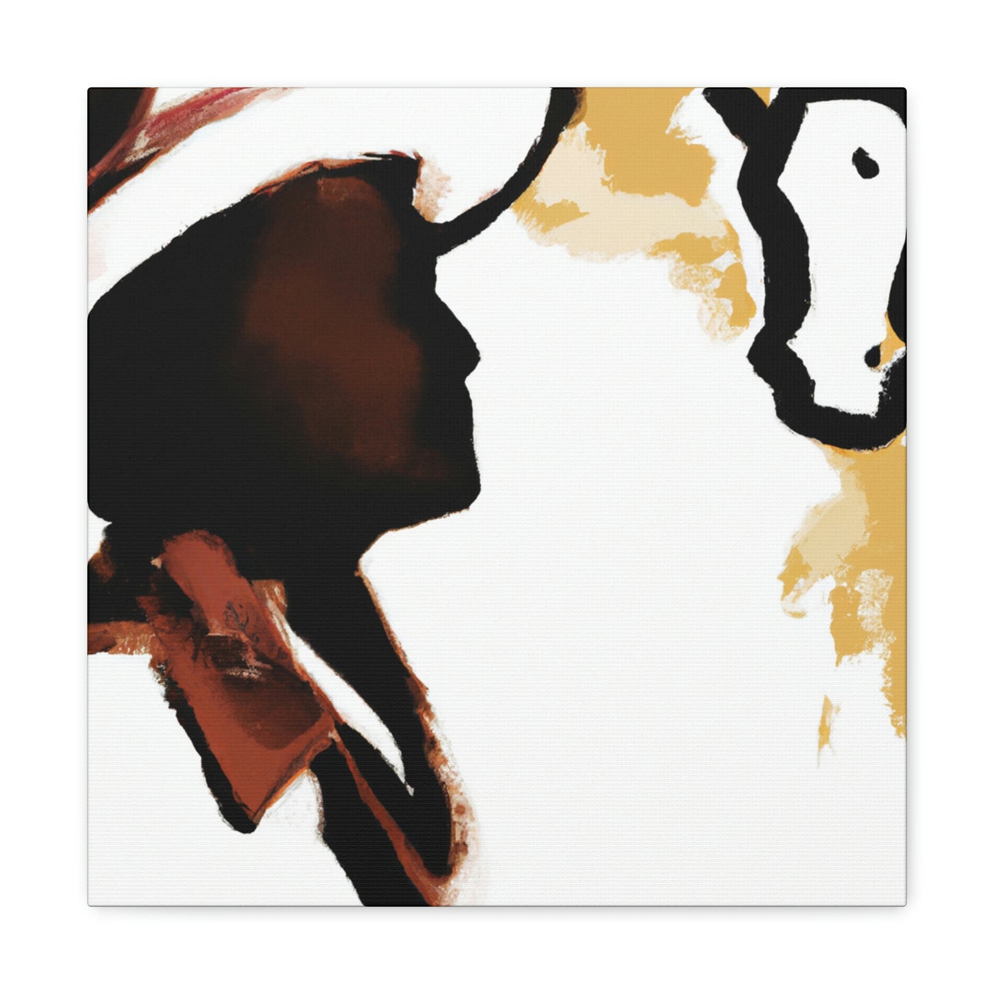 "Cowhide Covered Canvas" - Canvas