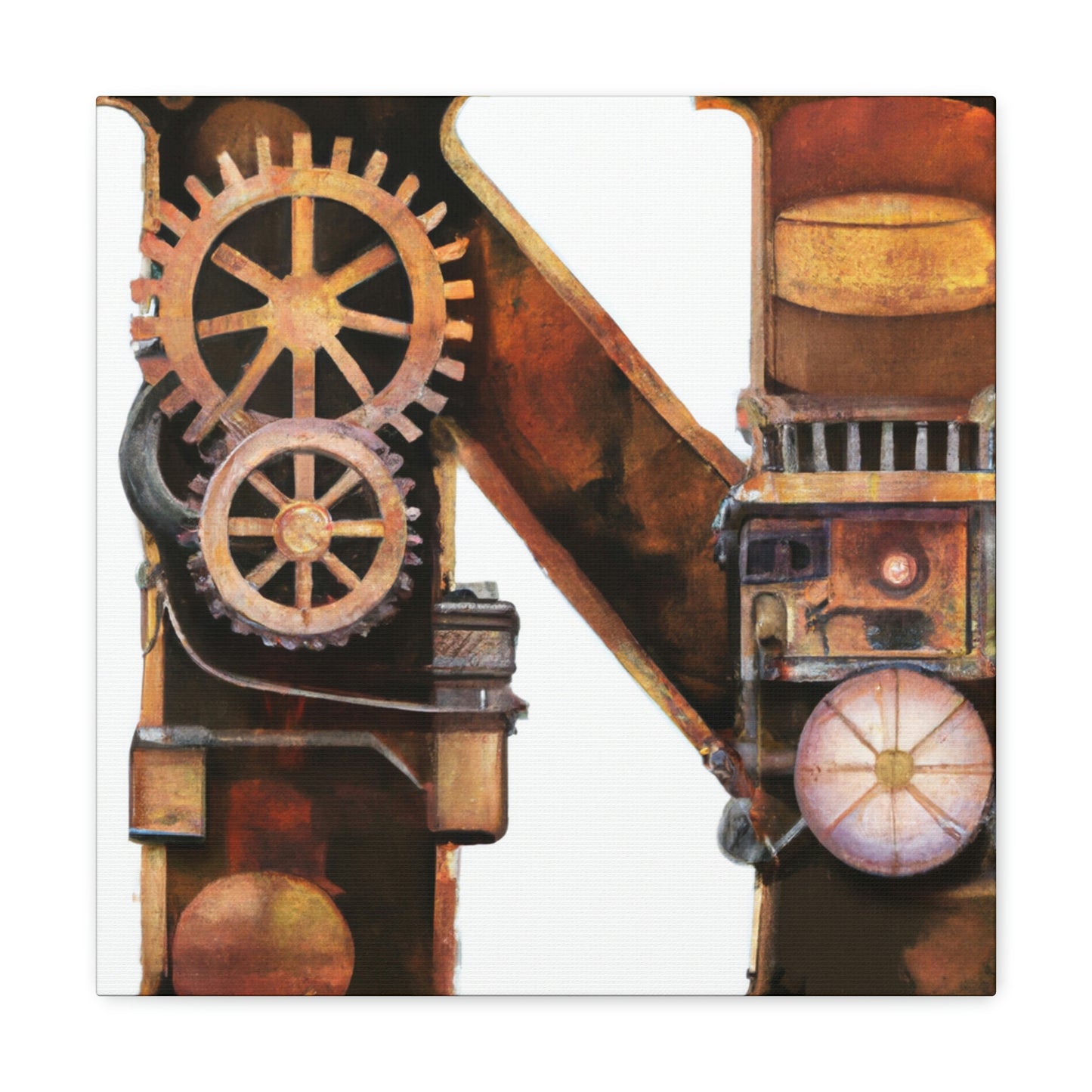 Steampunk Time Machine - Canvas