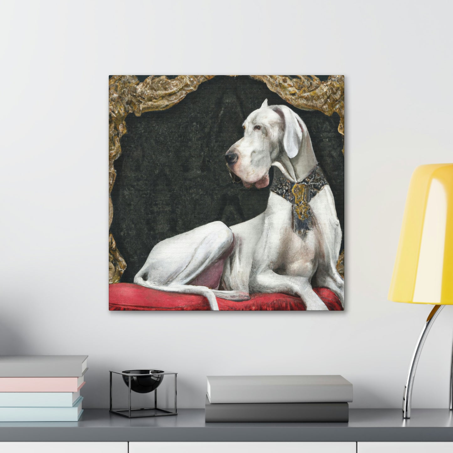 Great Dane in Rococo - Canvas