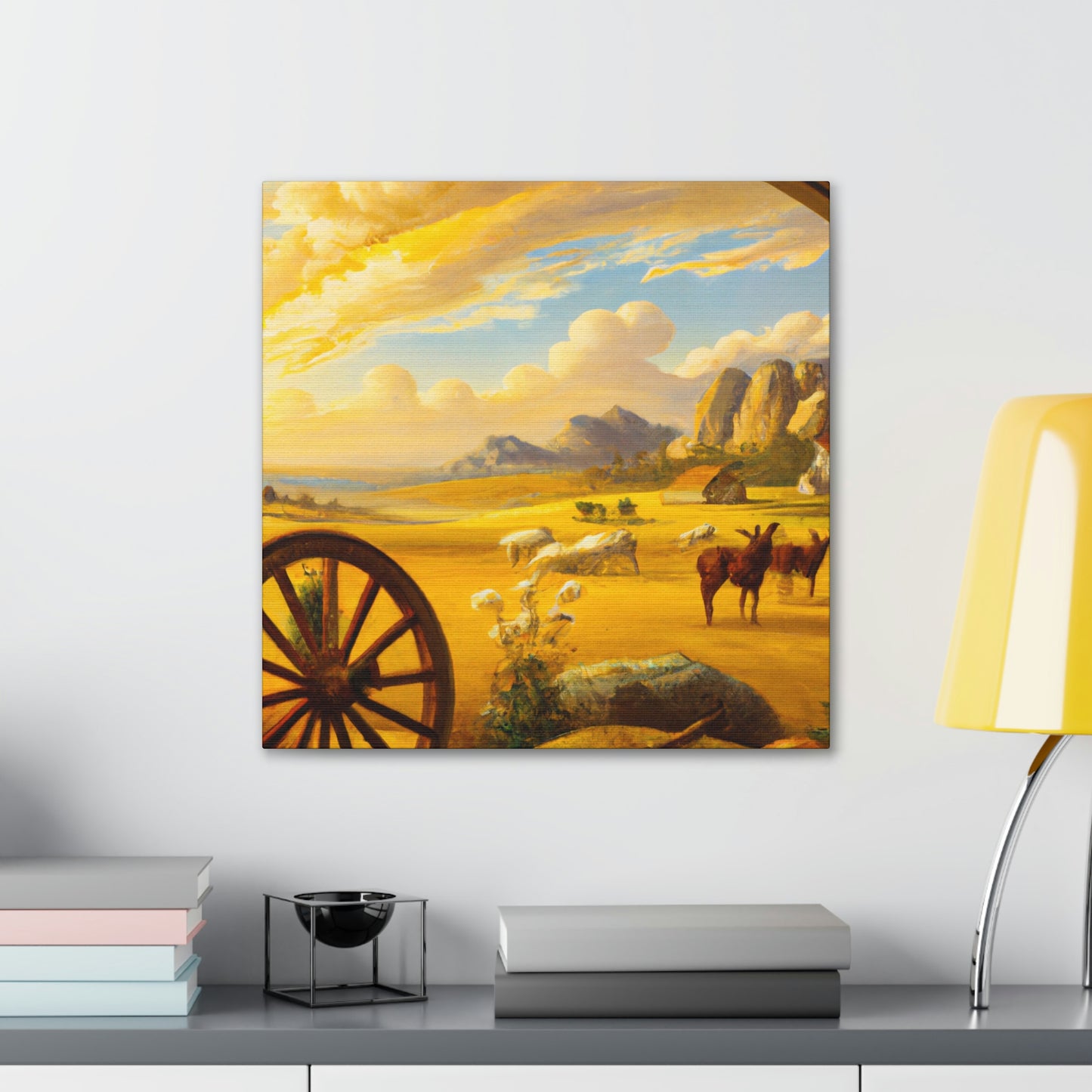 "Wagon Wheel Retrospective" - Canvas