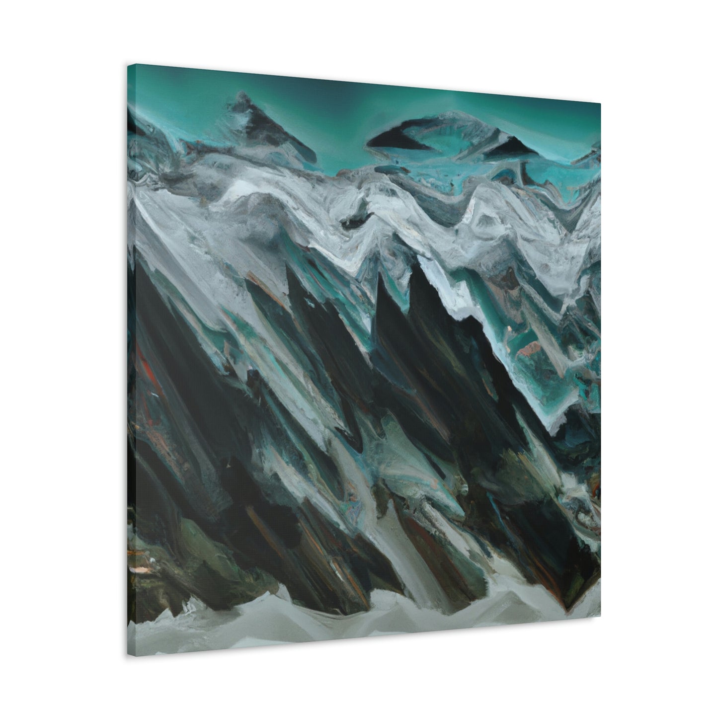 Glacier's Frozen Beauty. - Canvas