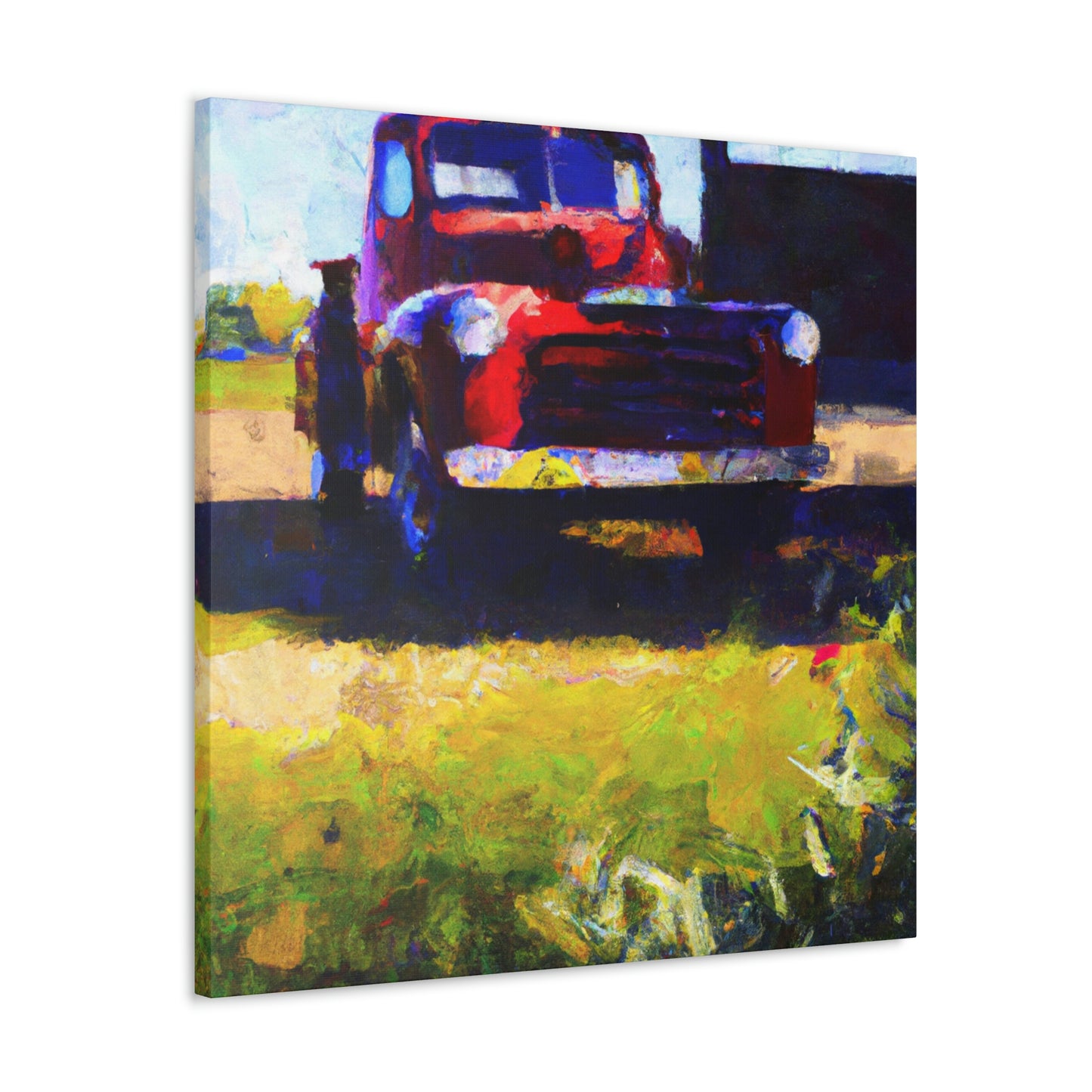 Old Pickup Reflection - Canvas