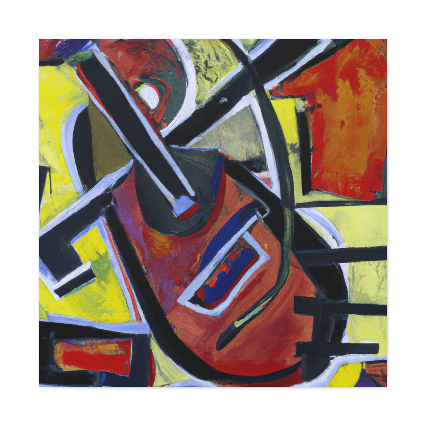 Mandolin in Expressionism - Canvas