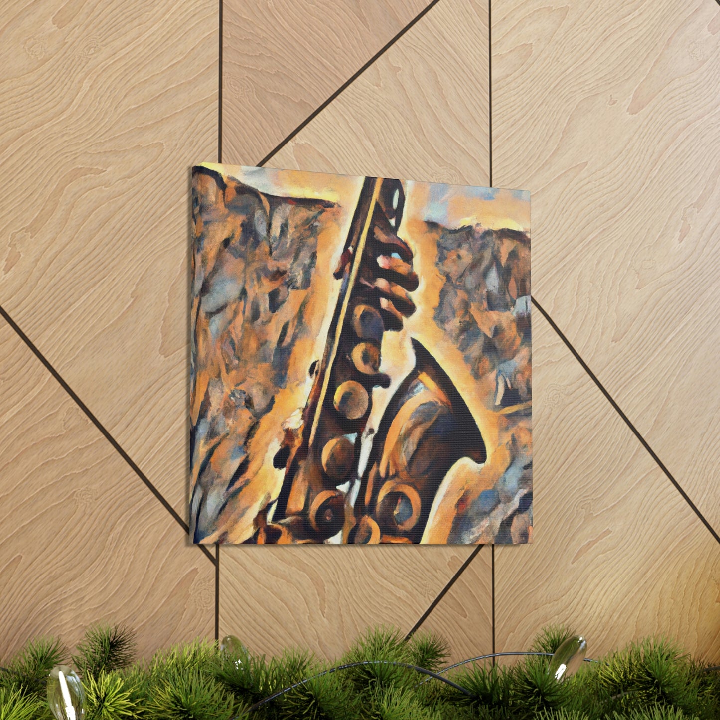 "Saxophone's Sweet Serenade" - Canvas