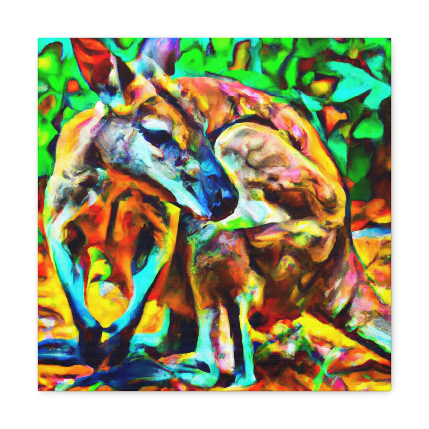 Wallaby in the Wild - Canvas