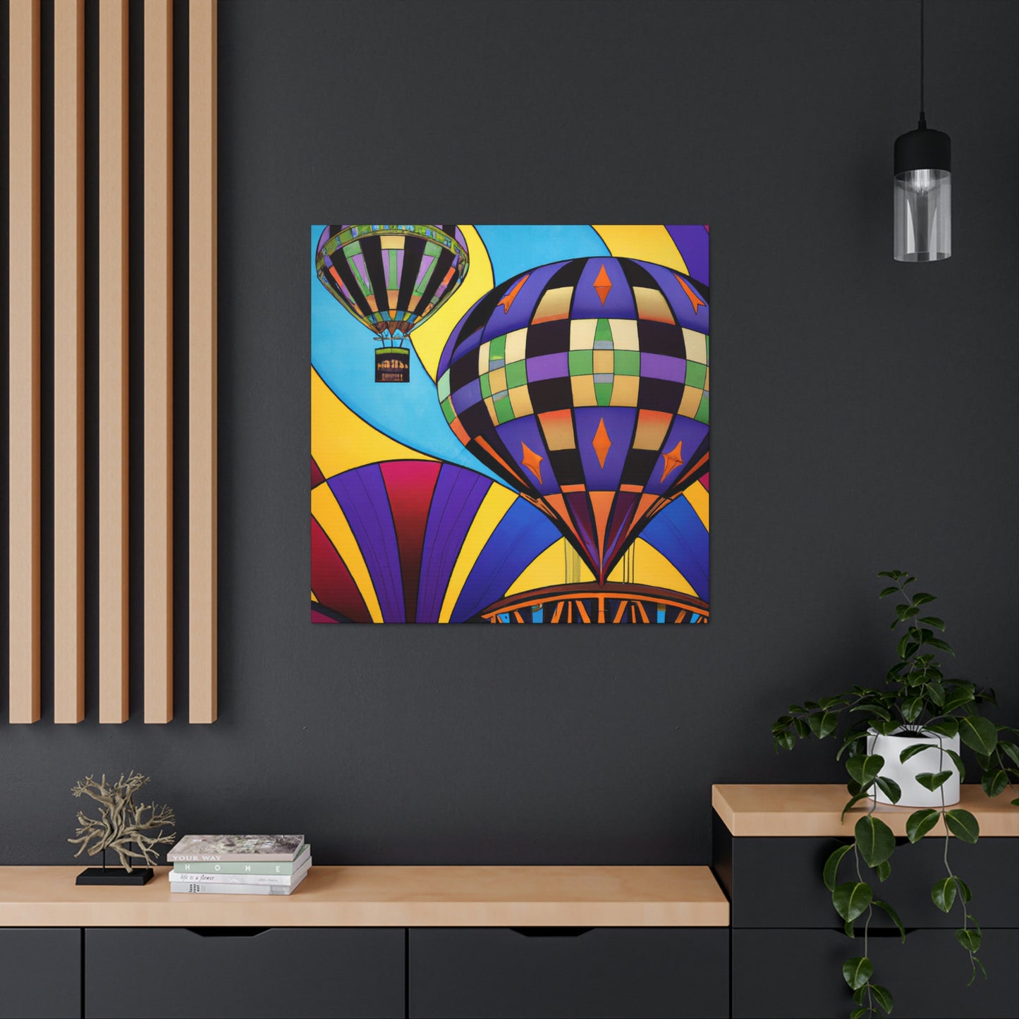 "Hot Air Adventures Await" - Canvas