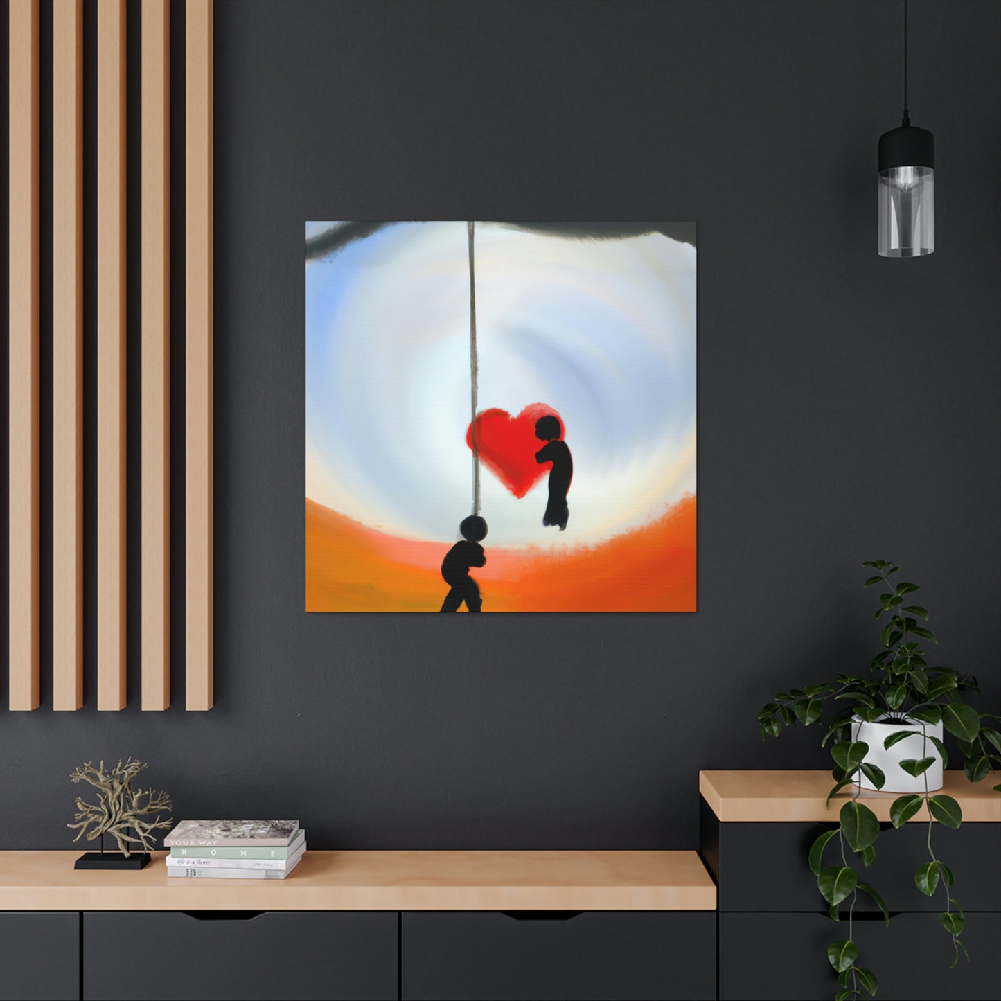 "Love Swings Serenely" - Canvas