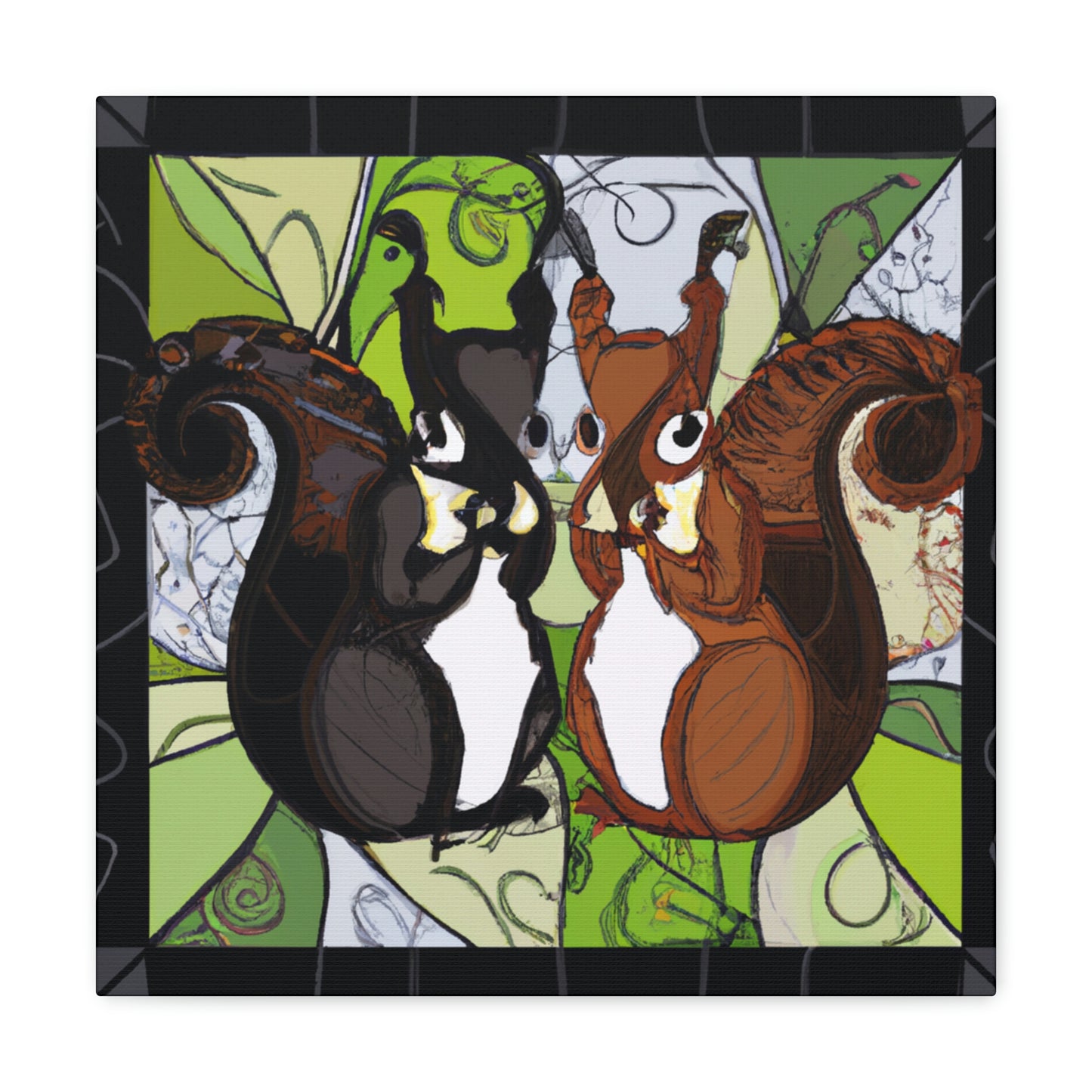 Squirrels in Motion - Canvas