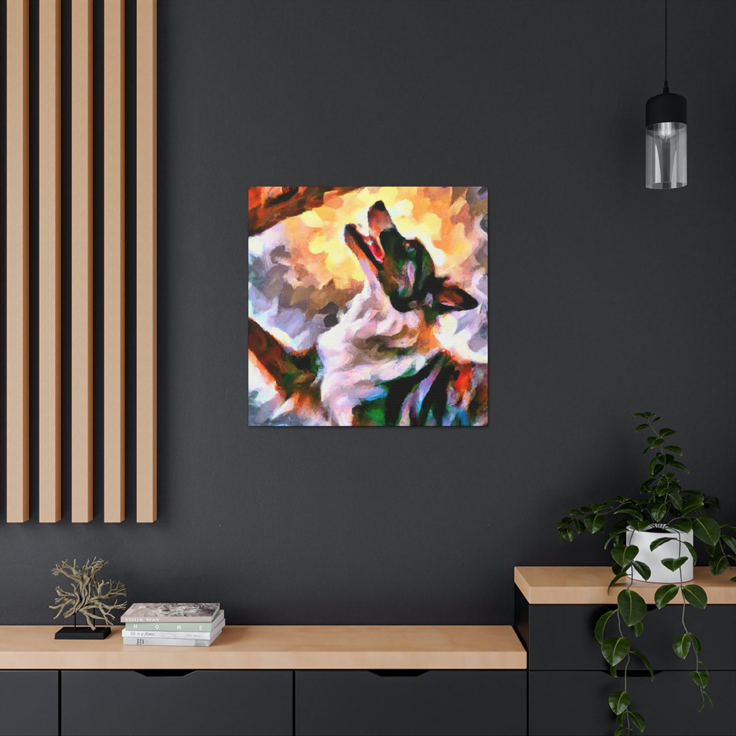 Border Collie Elegance - Canvas