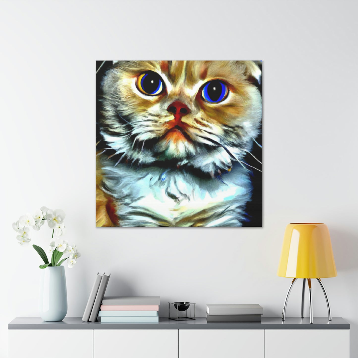 Feline Furry Enchantment - Canvas