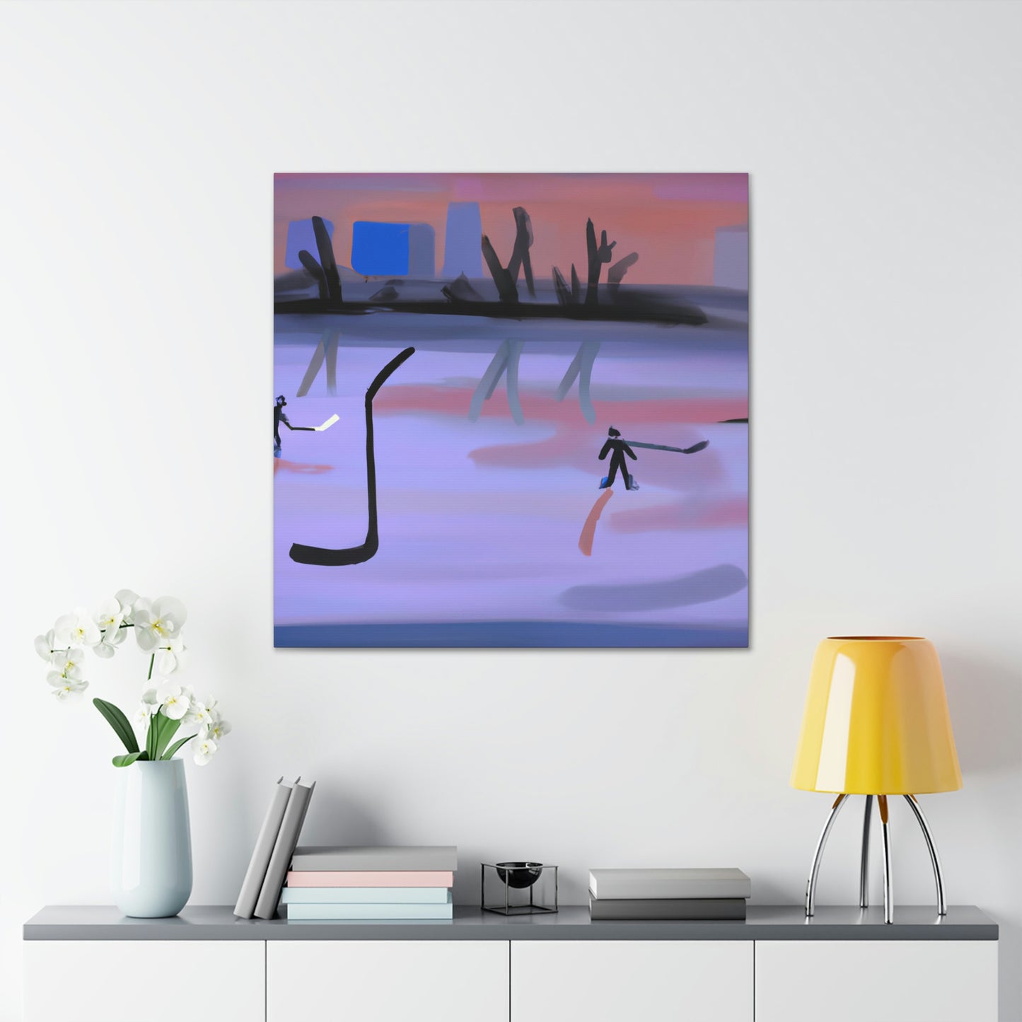 Hockey in Minimalism - Canvas