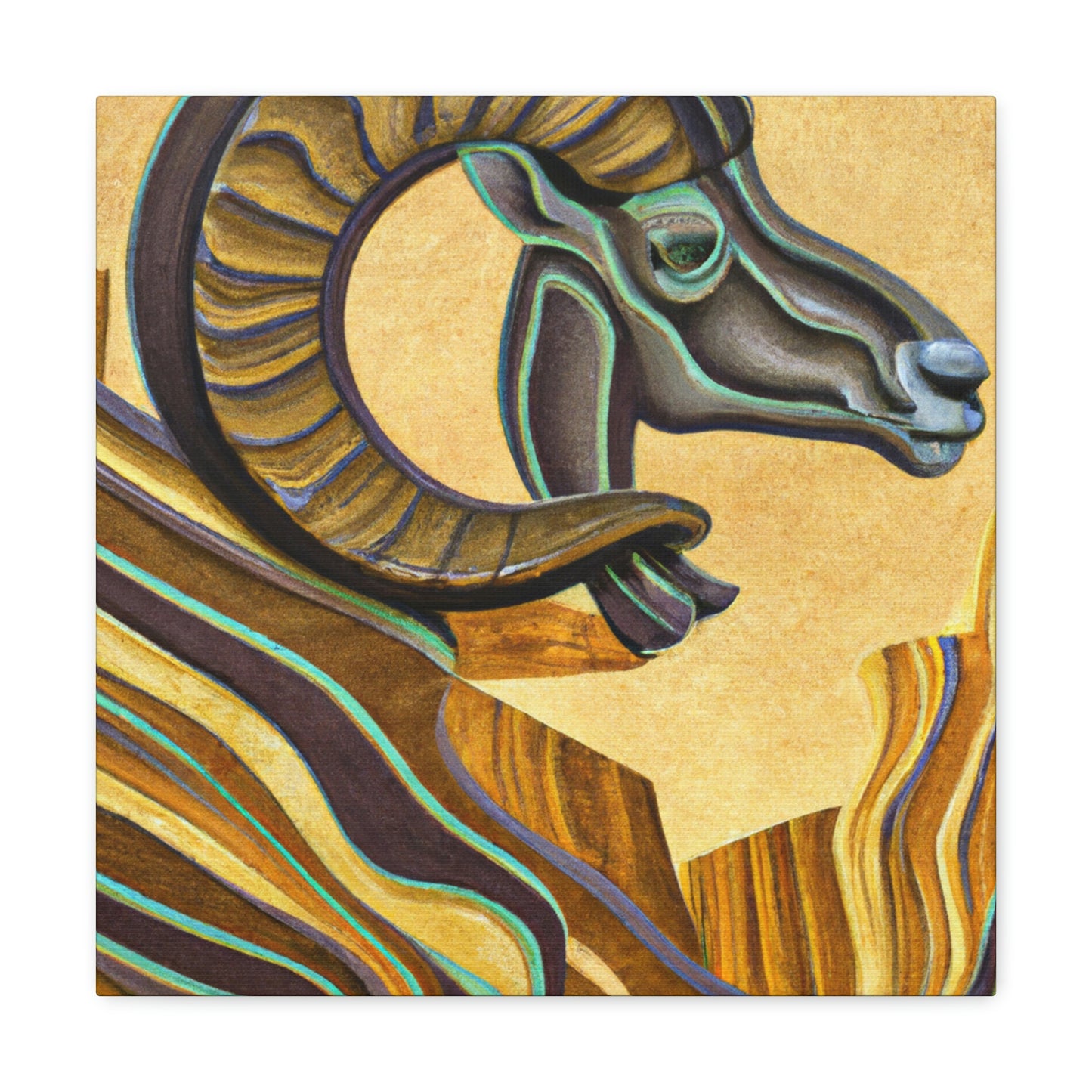 Mountain Majesty Bighorn - Canvas