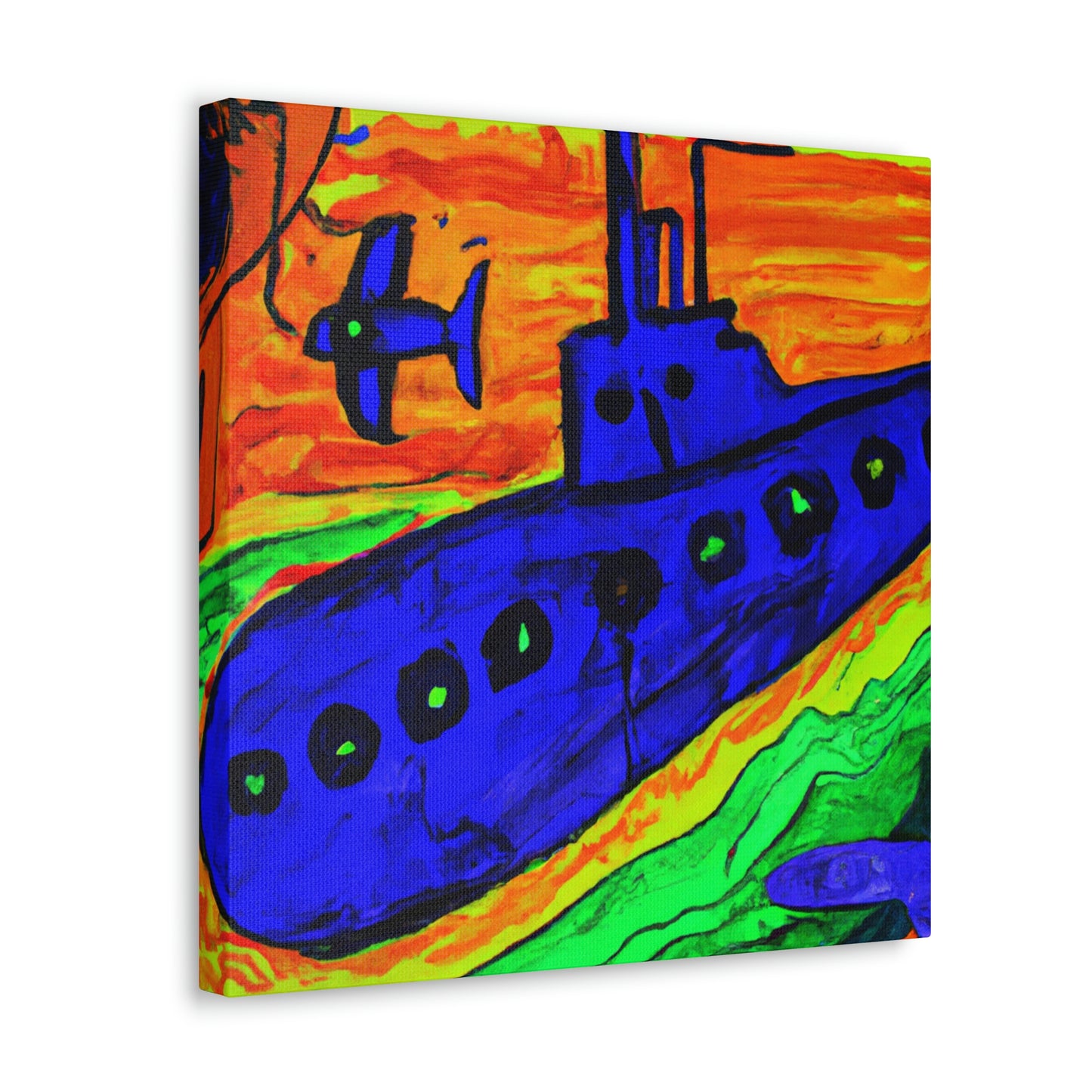 Submarine in Fauve Colors - Canvas