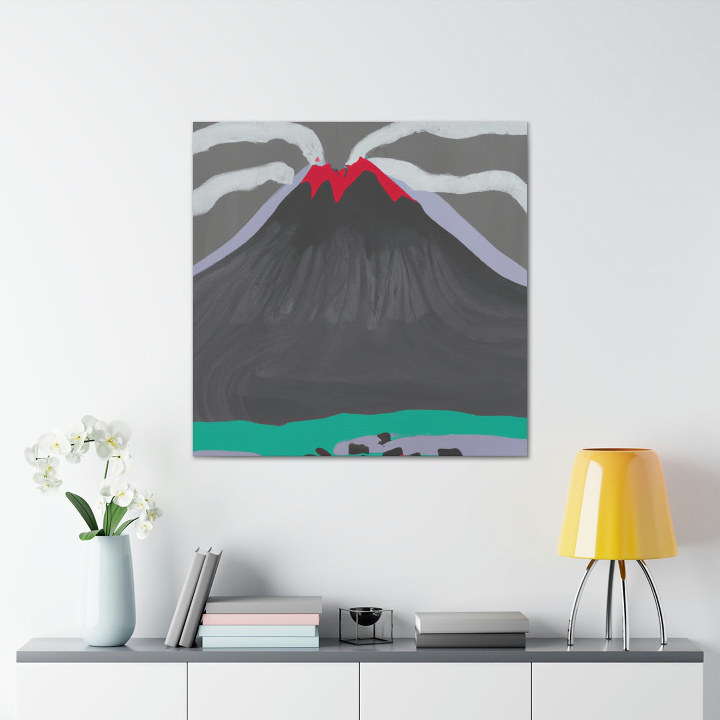 Volcano's Blazing Glory - Canvas