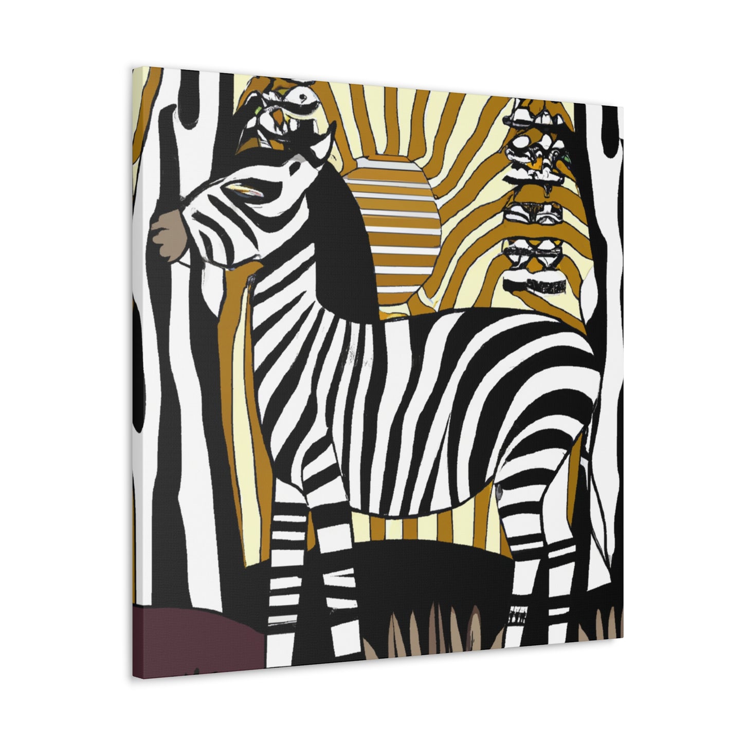 "Zebra's Glorious Strides" - Canvas