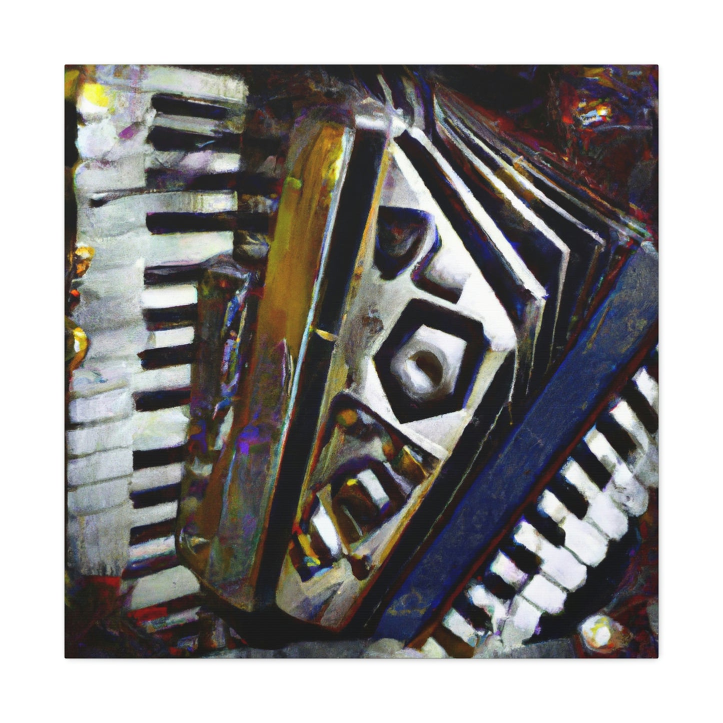 Accordion in Abstraction - Canvas