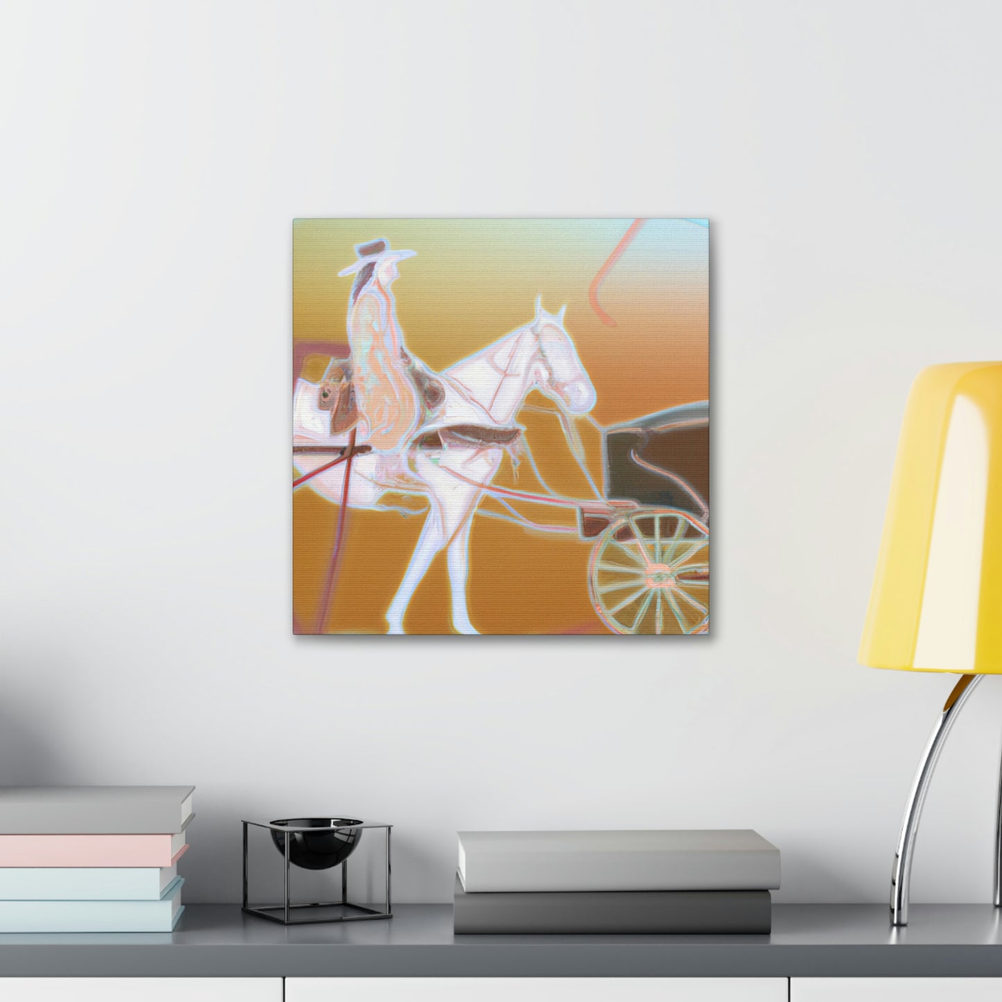 Stagecoach in Moonlight - Canvas