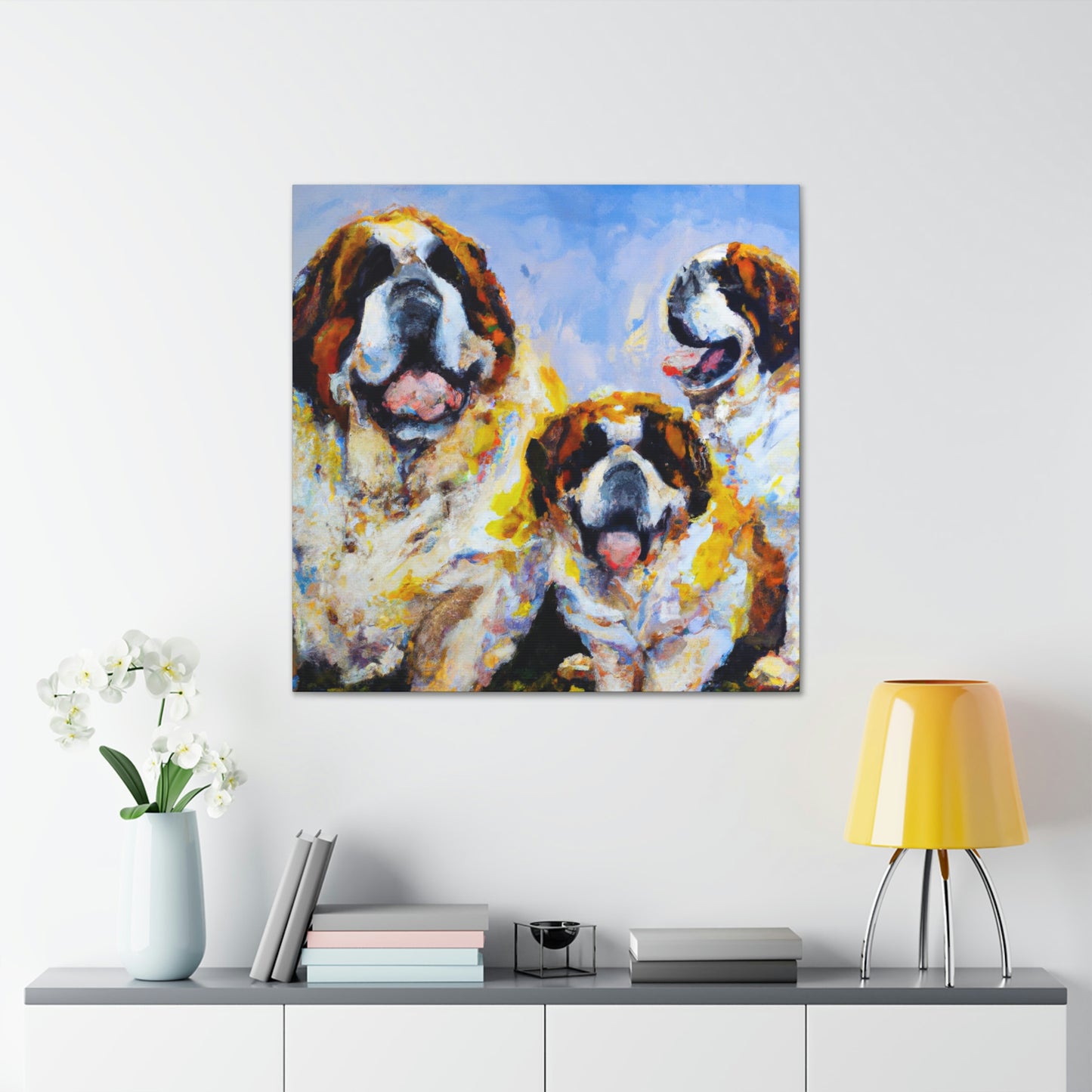 Saint Bernard's Majesty - Canvas