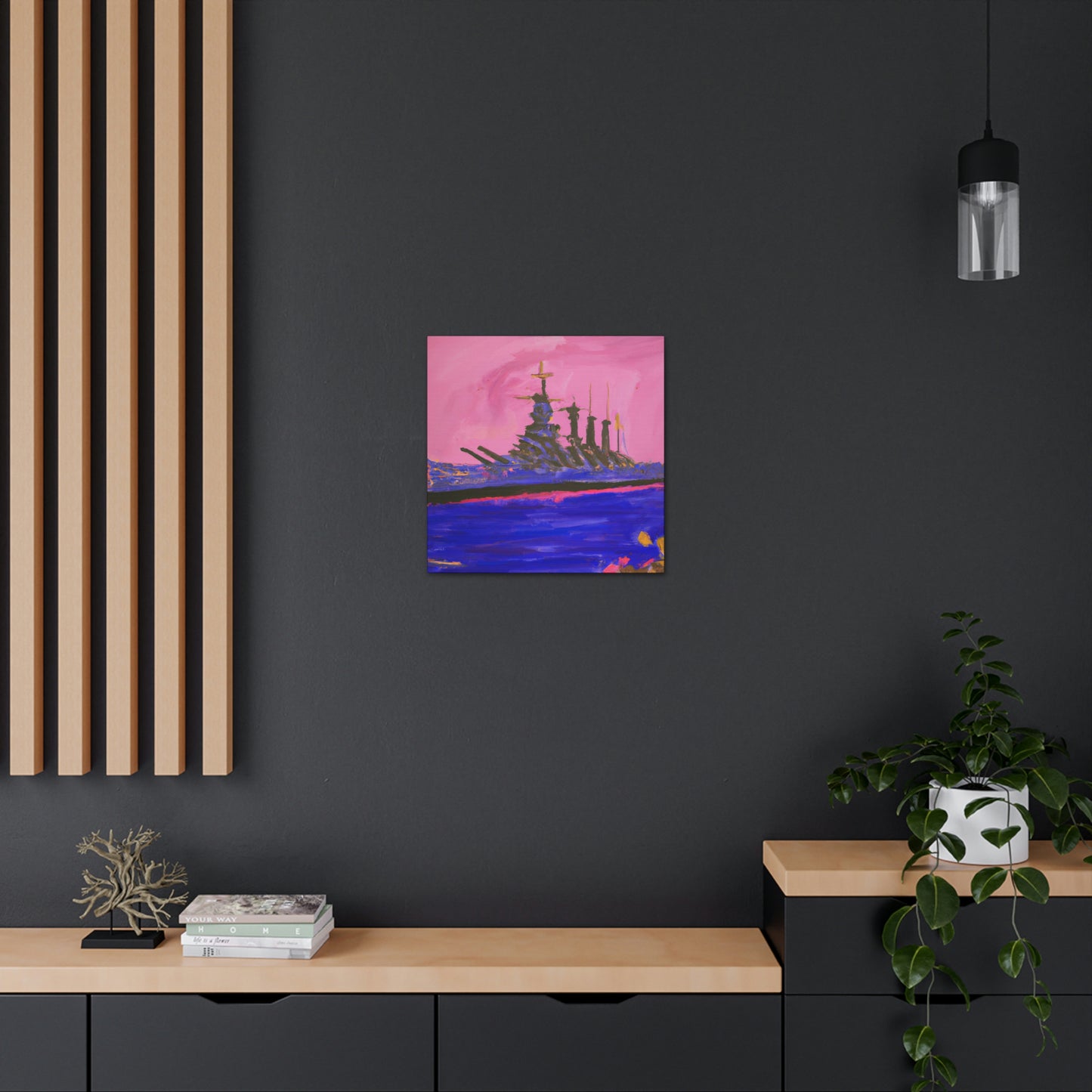 "Battleship in Fauvism" - Canvas