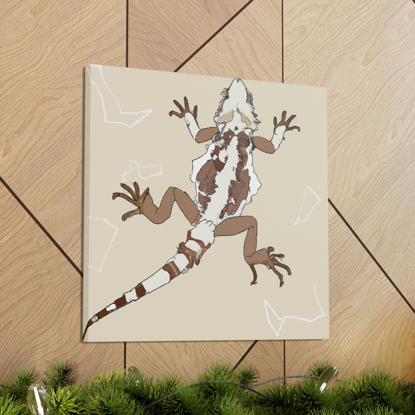 "Bearded Dragon Minimalism" - Canvas