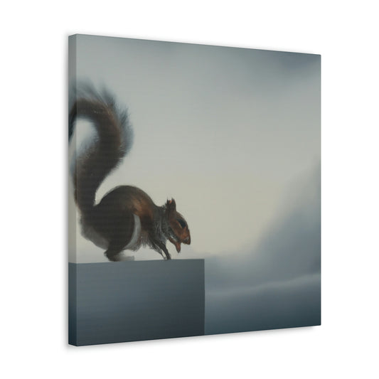 Squirrel's Morning Nuts - Canvas