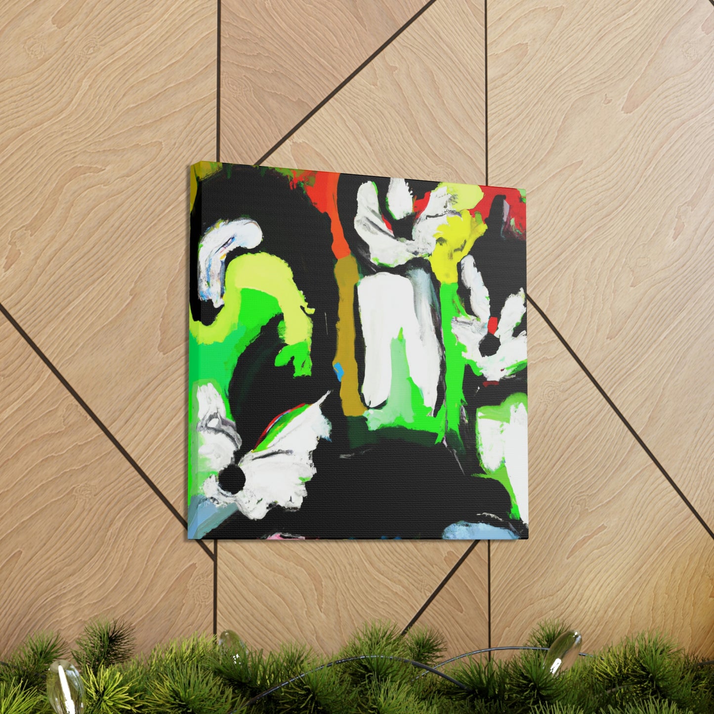 Skunks in Abstractstyle - Canvas