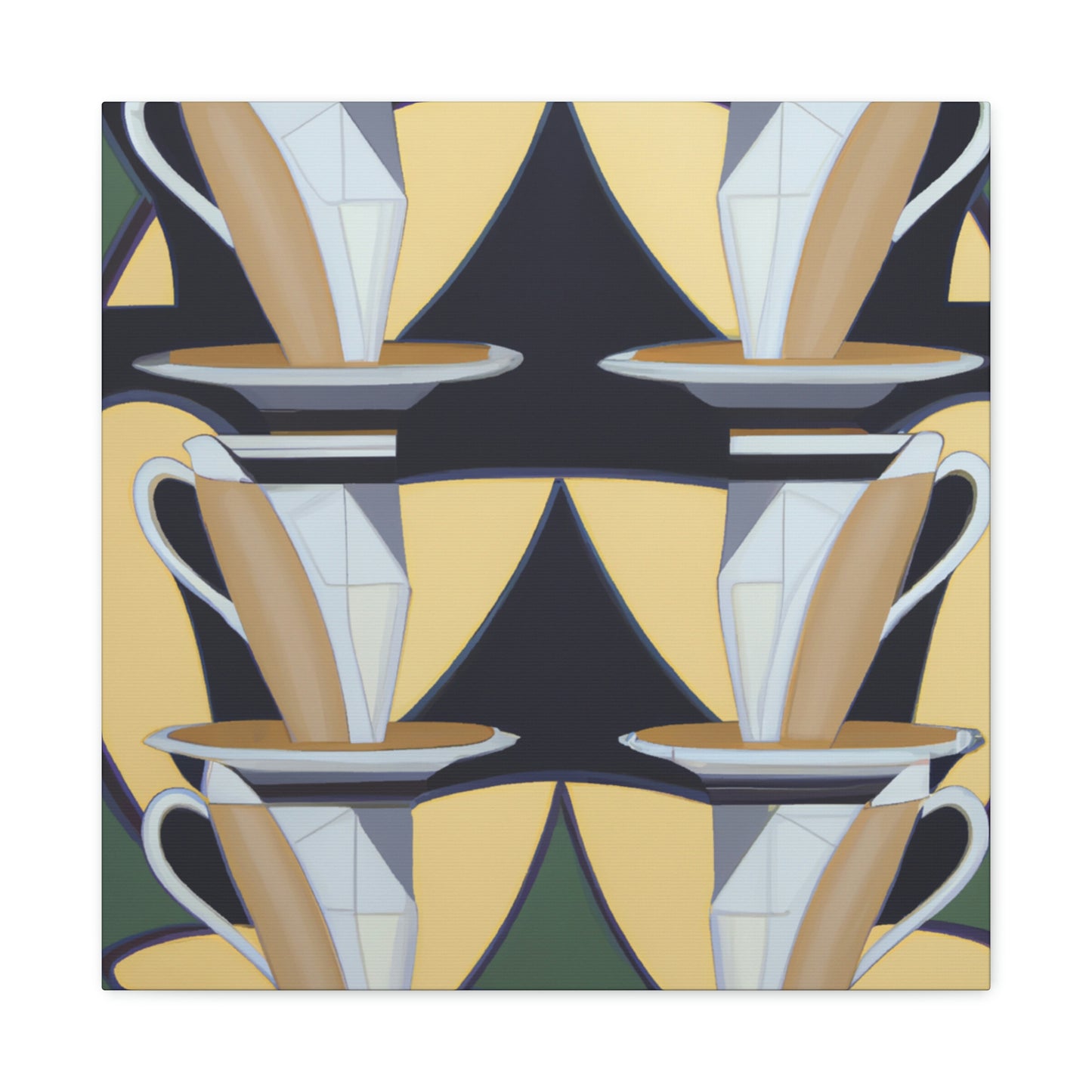 Charming Teacup Symphony - Canvas