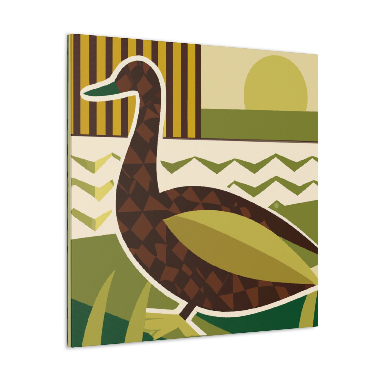 "A Quacking Art Deco" - Canvas