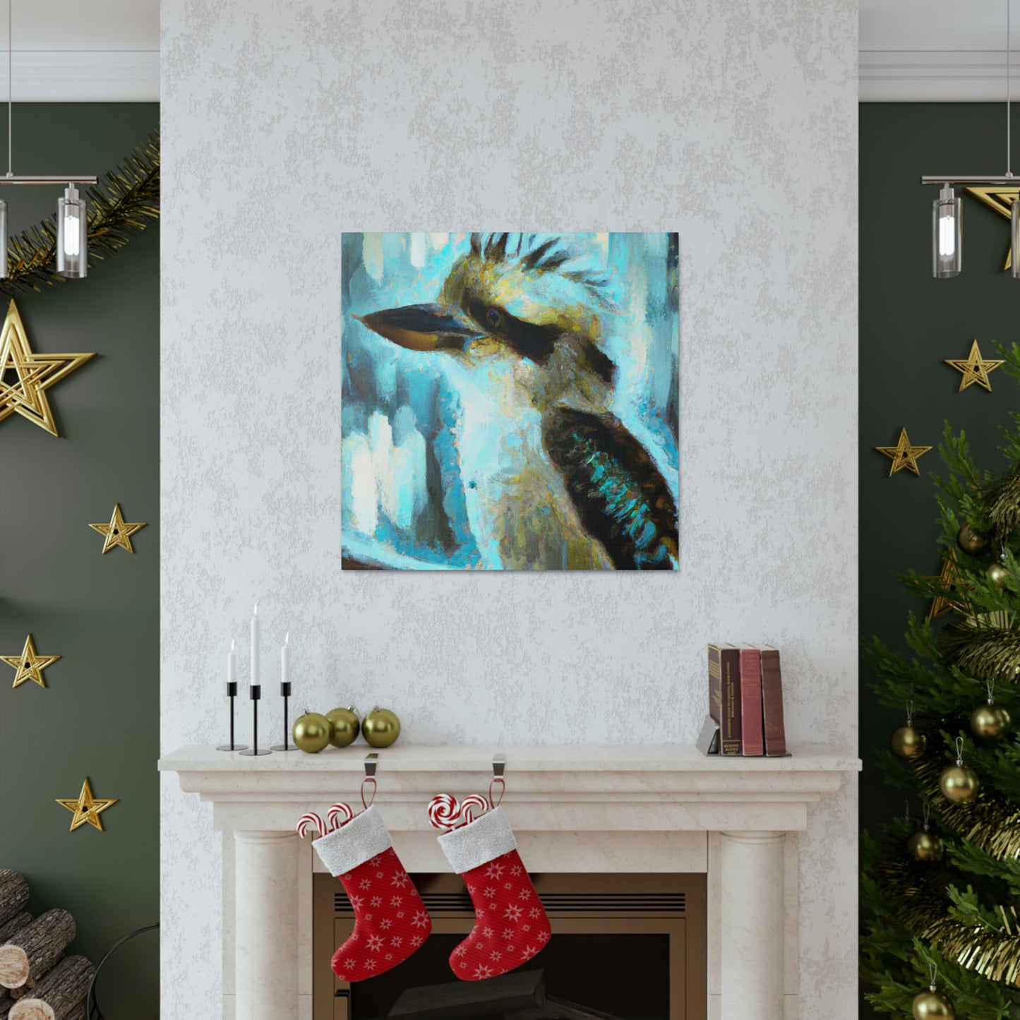 Kookaburra in Flight - Canvas