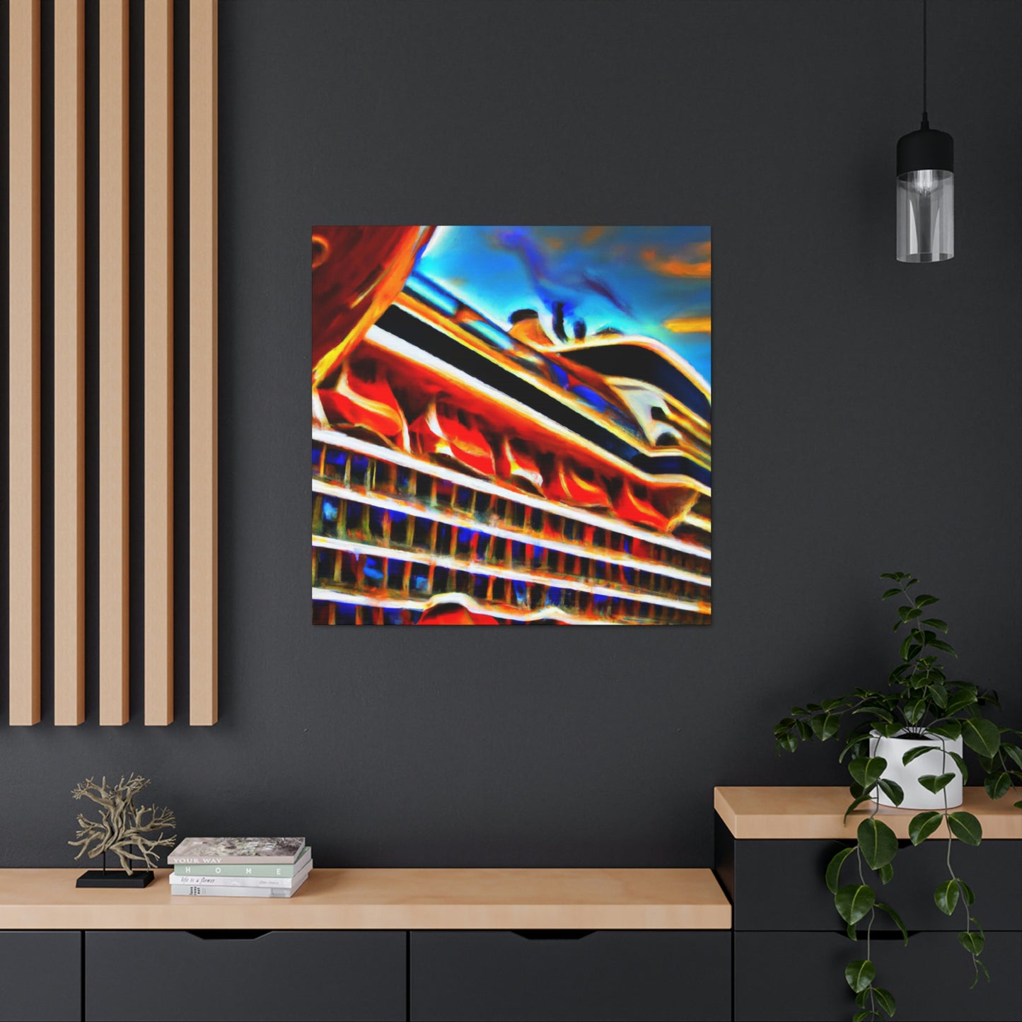 "Cruise Ship Haze Dream" - Canvas