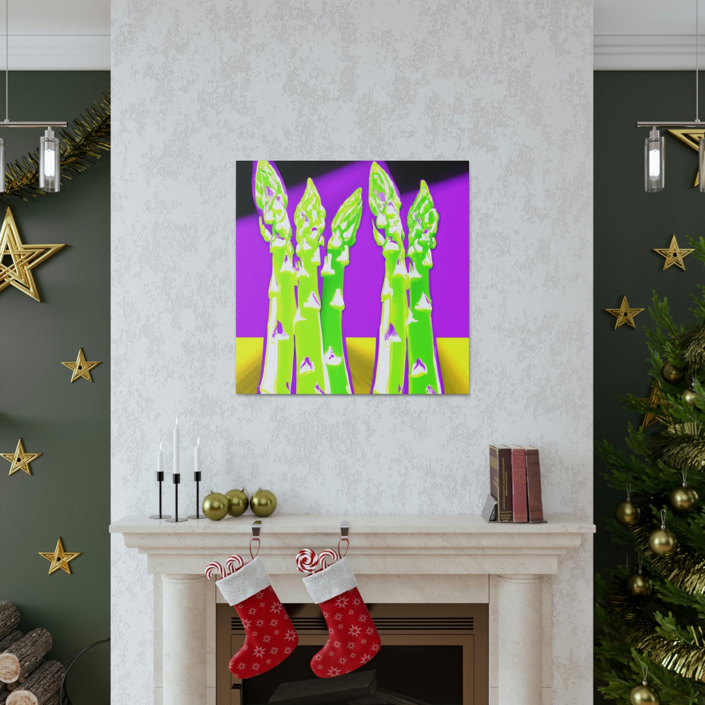 Asparagus Pop Explosion - Canvas