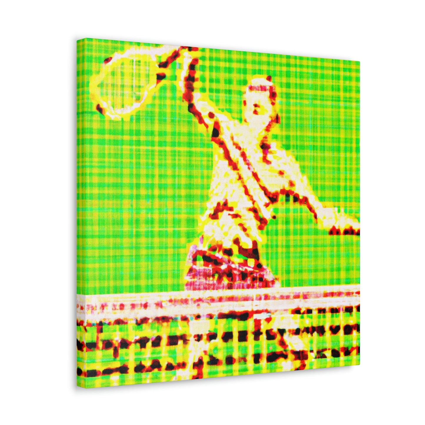 Tennis Pointillist Piece - Canvas