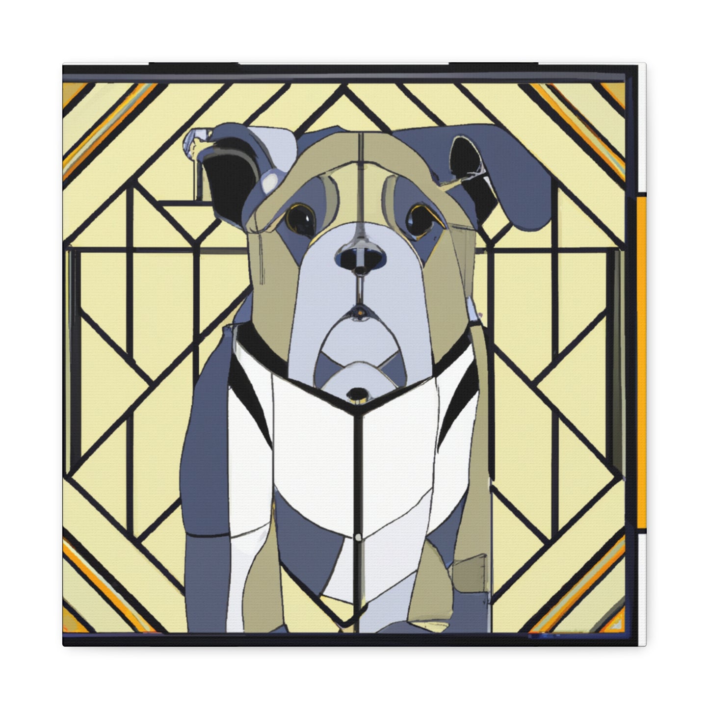 "Bulldog's Regal Roar" - Canvas