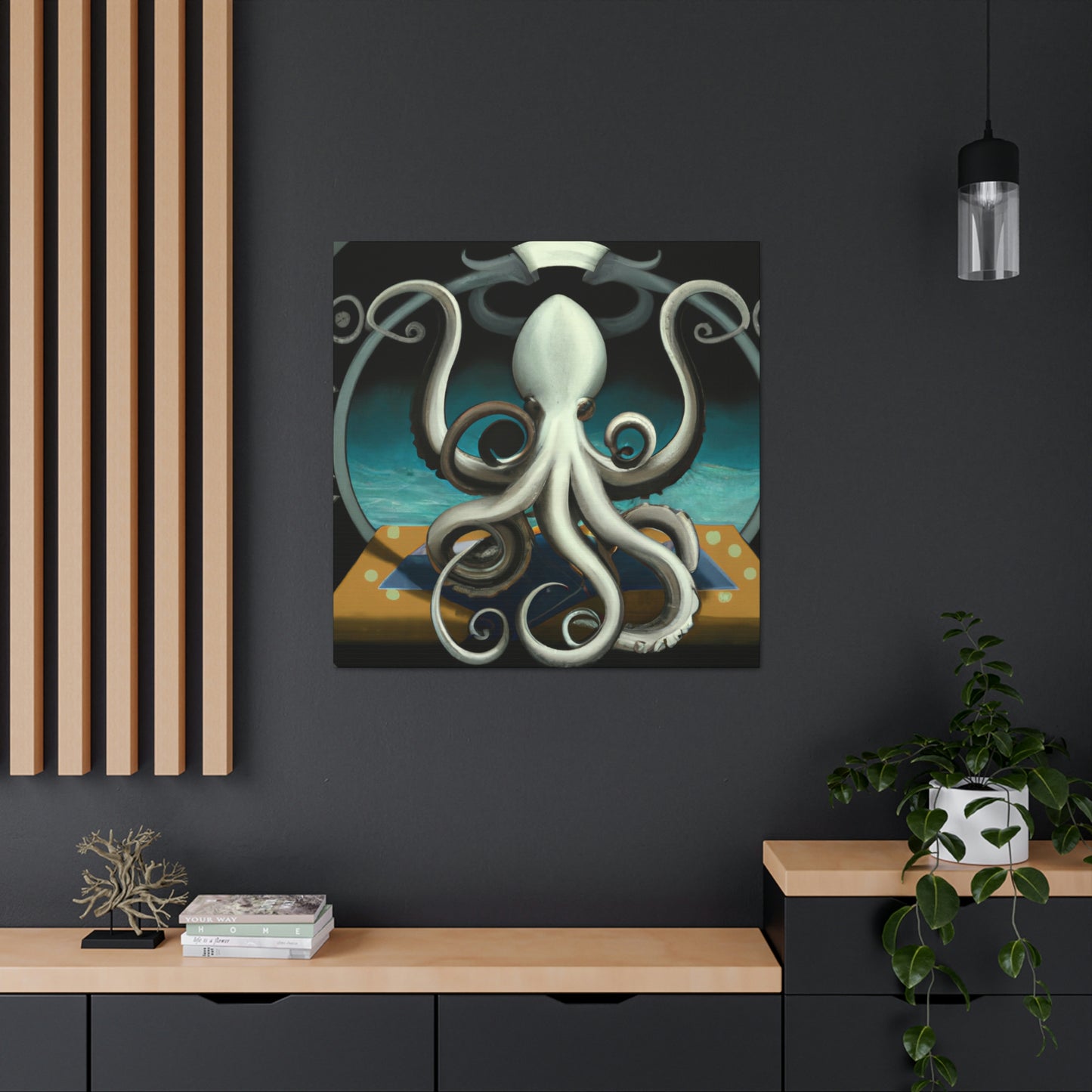 "Octopus at Dusk Dusk" - Canvas