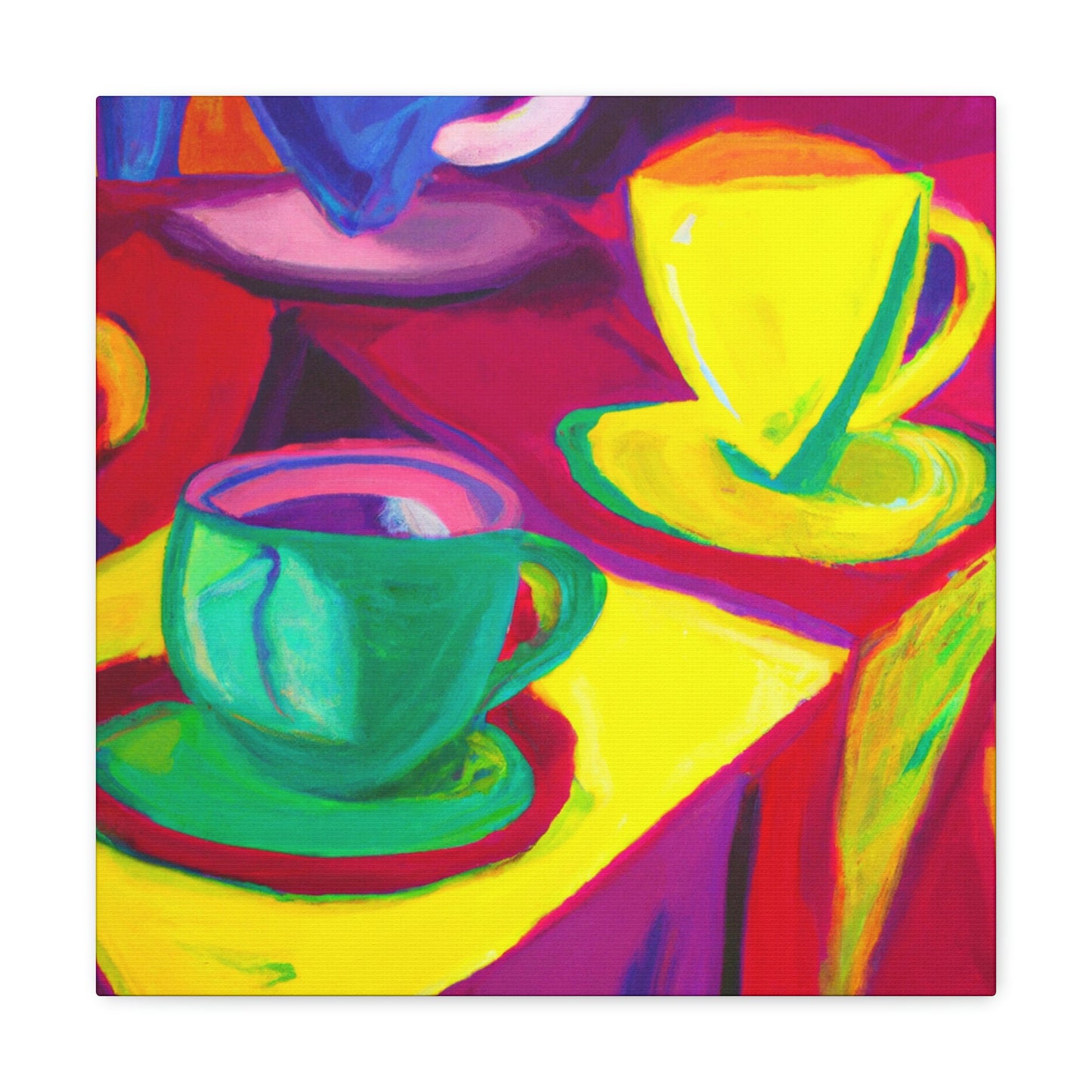 "Teacups in Fauvism" - Canvas