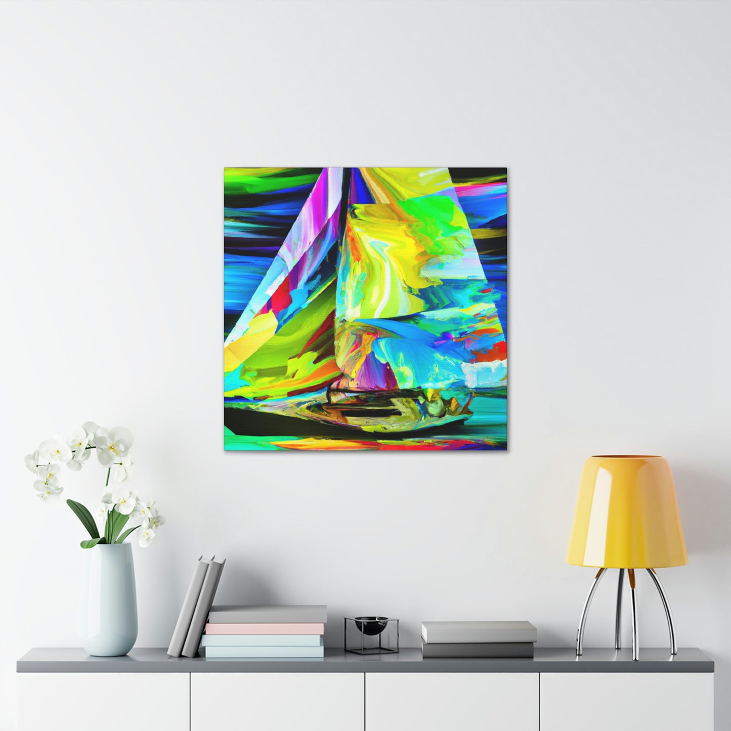 Sailing into the Sunset - Canvas