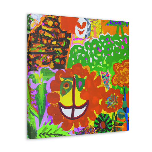 "Marigold Splendor Ablaze" - Canvas