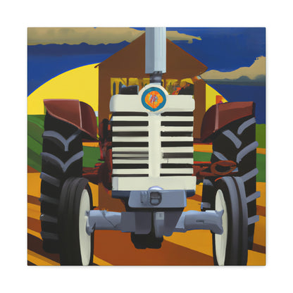 Tractor in Art Deco - Canvas