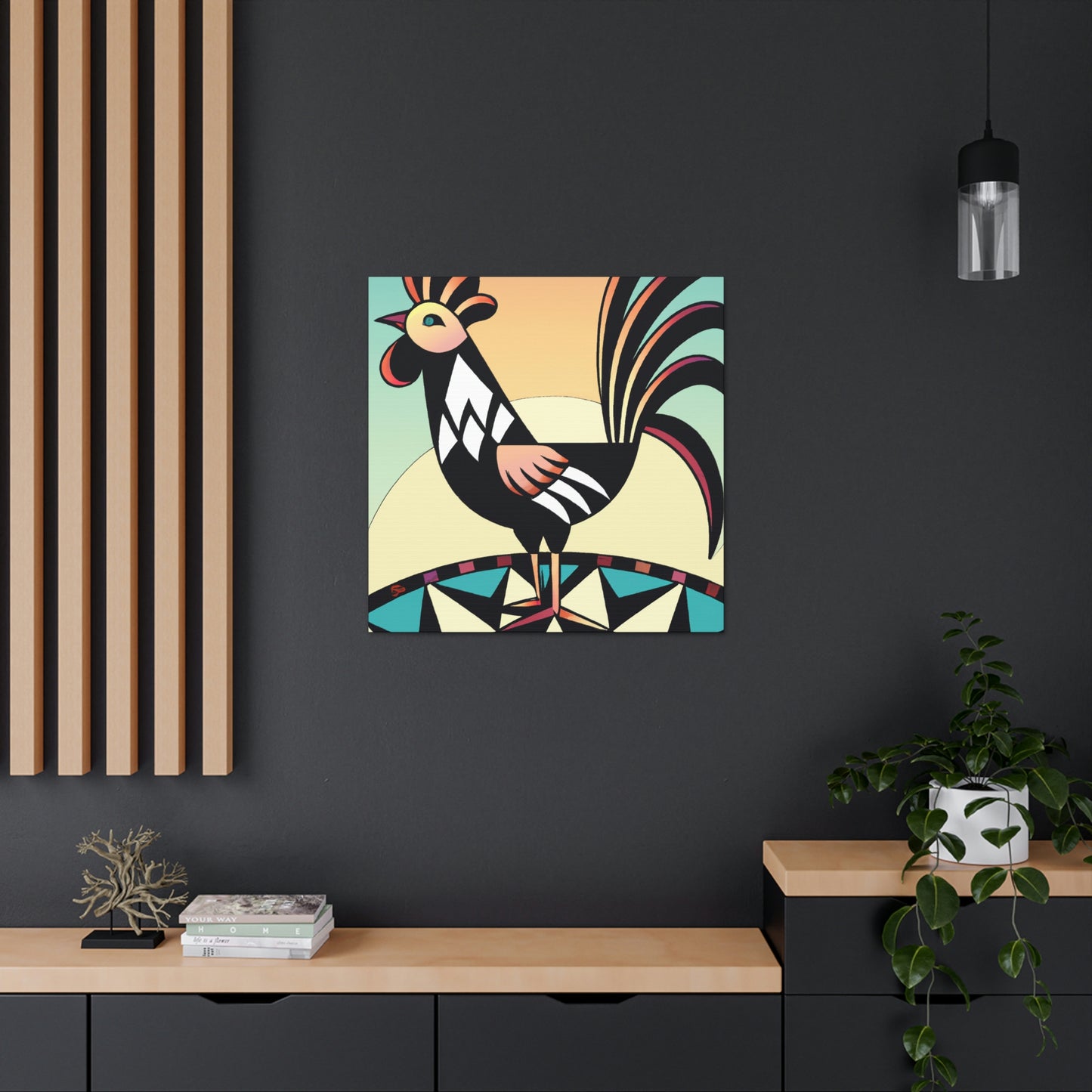 Chicken in Dazzle - Canvas