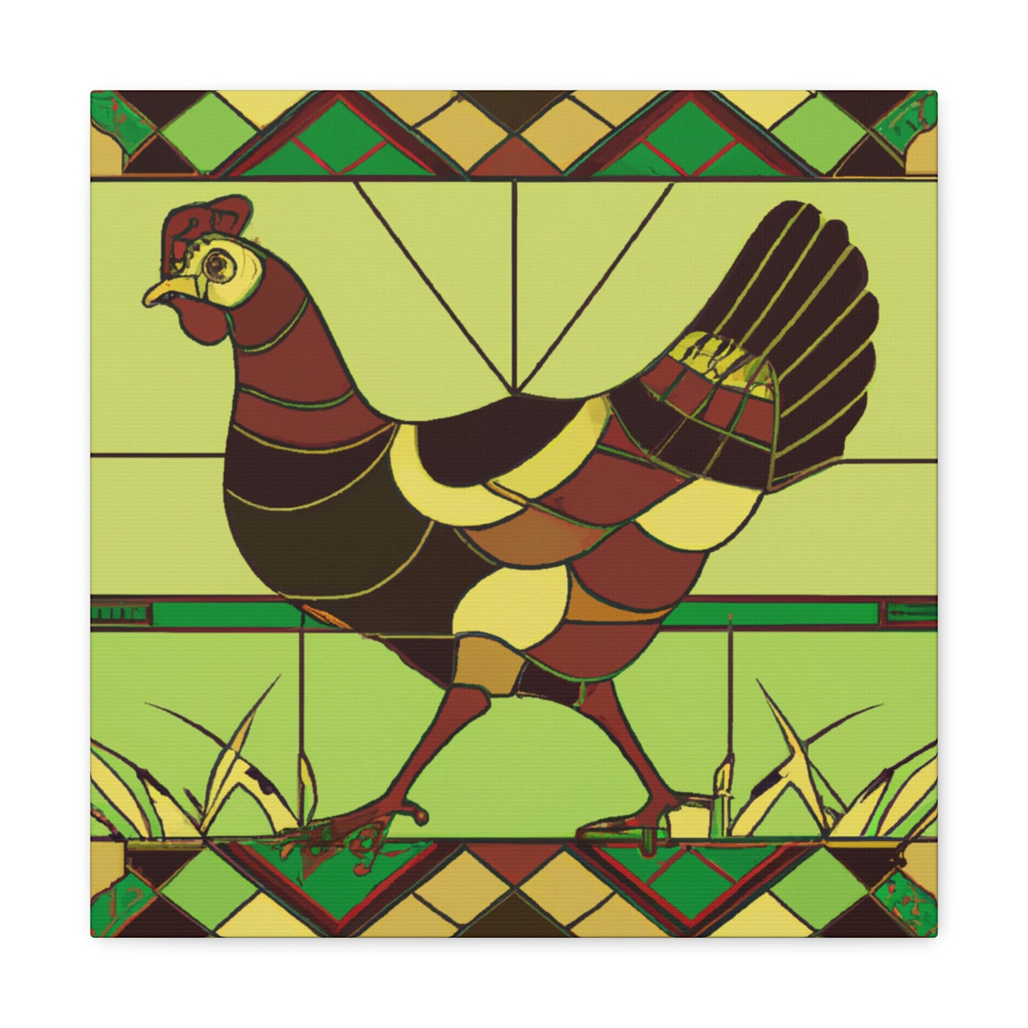 "Hen in the Roaring Twenties" - Canvas