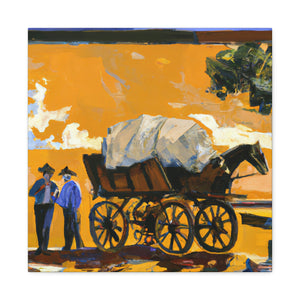 Wagon in Moonlight. - Canvas