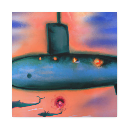 "Submarine in Expressionism" - Canvas